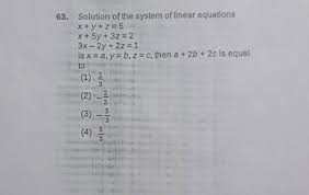 Linear Equations