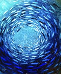 Fish Whirlpool Painting By David Clare