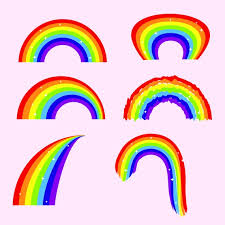 Bright Rainbow Svg Colorful Rainbow