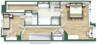 Floor Plan With Large Kitchen And 2 Car