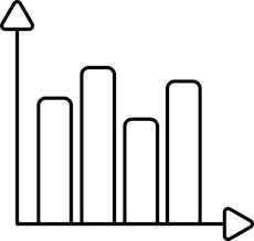 Bar Graph Icon Or Symbol In Linear