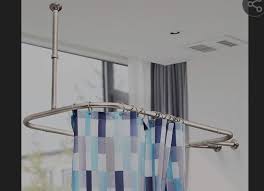 Prettyhome Shower Curtain Rod Hoop