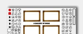 Art Gallery Icon Board Template Ditch
