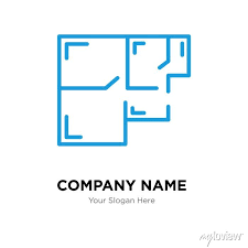 Floorplan Company Logo Design Template