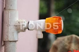 Faucet Or Plastic Water Tap With Orange