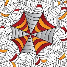 Colorful Spider Web Art Icon Clip