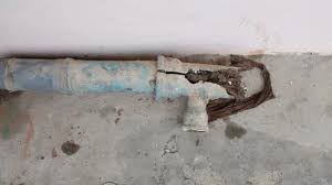 There Are Plastic Sewer Pipes Leaking