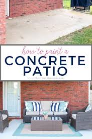 How To Paint A Concrete Patio The