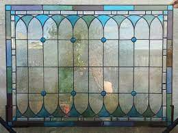 Stained Glass Bathroom Window Panel W
