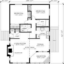 Beach House Plan With 2 Bedrooms And 1