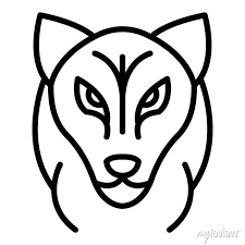 Wolf Head Icon Outline Wolf Head