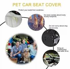 Quilted Pet Dog Rear Car Seat Cover