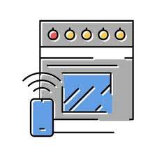 Kitchen Stove Remote Control Color Icon