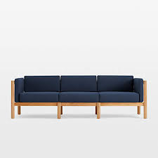 93 Navy Blue Outdoor Sofa