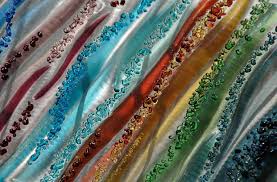 Fused Glass Metal Wall Art