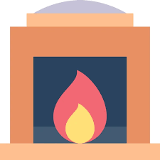 Fire Fireplace Family Home Icon Family