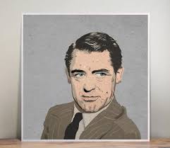 Cary Grant Ilration Wall Art Art
