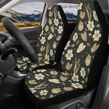 Boho Car Seat Covers Daisy Mushroom