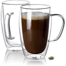 Double Walled Glass Coffee Cups Set