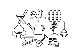 Garden Tool Vector Art Icons And