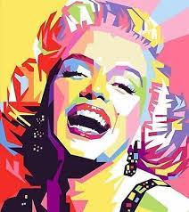 Marilyn Monroe Abstract Pop Art