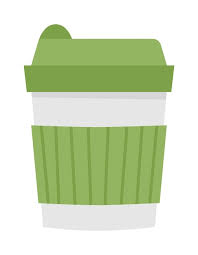 Vector Reusable Cup Icon Green Coffee