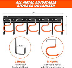 Garden Tool Garage Wall Mount Organizer