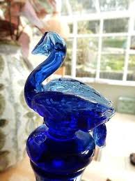 Blue Glass Wine Decanter