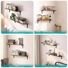 31 5 In Large Floating Shelves Wood For Wall Set Of 2 Wider Floating Wall Shelves For Wall Decor