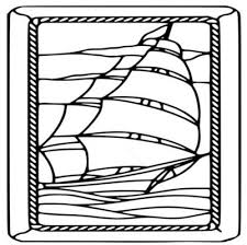 Black And White Stained Glass Template
