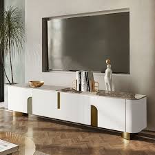 Luxury Tv Console With Cabinet Storage