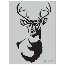 Stencil1 Large Antlered Deer Stencil