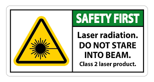 safety first laser radiation do not