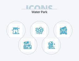 Water Park Blue Icon Pack 5 Icon Design
