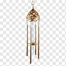 Golden Wind Chimes Decorative Dome Top