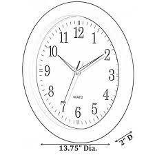 Clockswise Decorative Classic Brown Round Wall Clock For Living Room Kitchen Dining Room Plastic