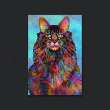 Male Cat Color Pop Art Kitten Picture