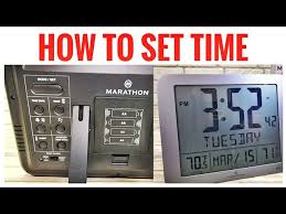 How To Set Time Marathon Atomic Clock