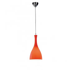 Tone Modern Red Glass Ceiling Pendant