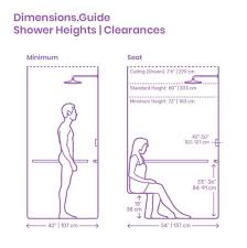 Shower Dimensions Size For Bathroom
