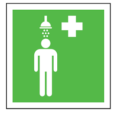 Emergency Shower Sign Sos Icon