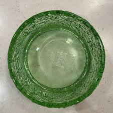 Vintage Avon Green Glass Trinket Dish