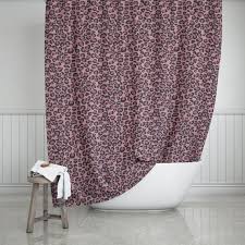 Pink Leopard Shower Curtain 71x74 Pink