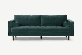 Scott 3 Seater Sofa Petrol Velvet