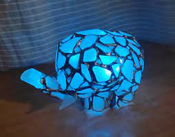Sea Glass Elephant Figurine Night Light