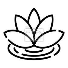 Lotus Flower Icon Outline Lotus Flower