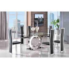 Channel Glass Dining Table 4 Elsa