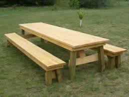 Classic Picnic Table With Separate