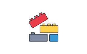 Flat Icon Lego Graphic By Hi