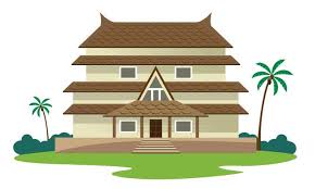 Kerala House Vector Art Icons And